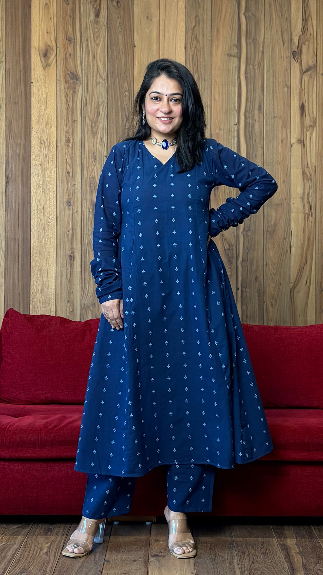The Club Kali Kurta In Indigo