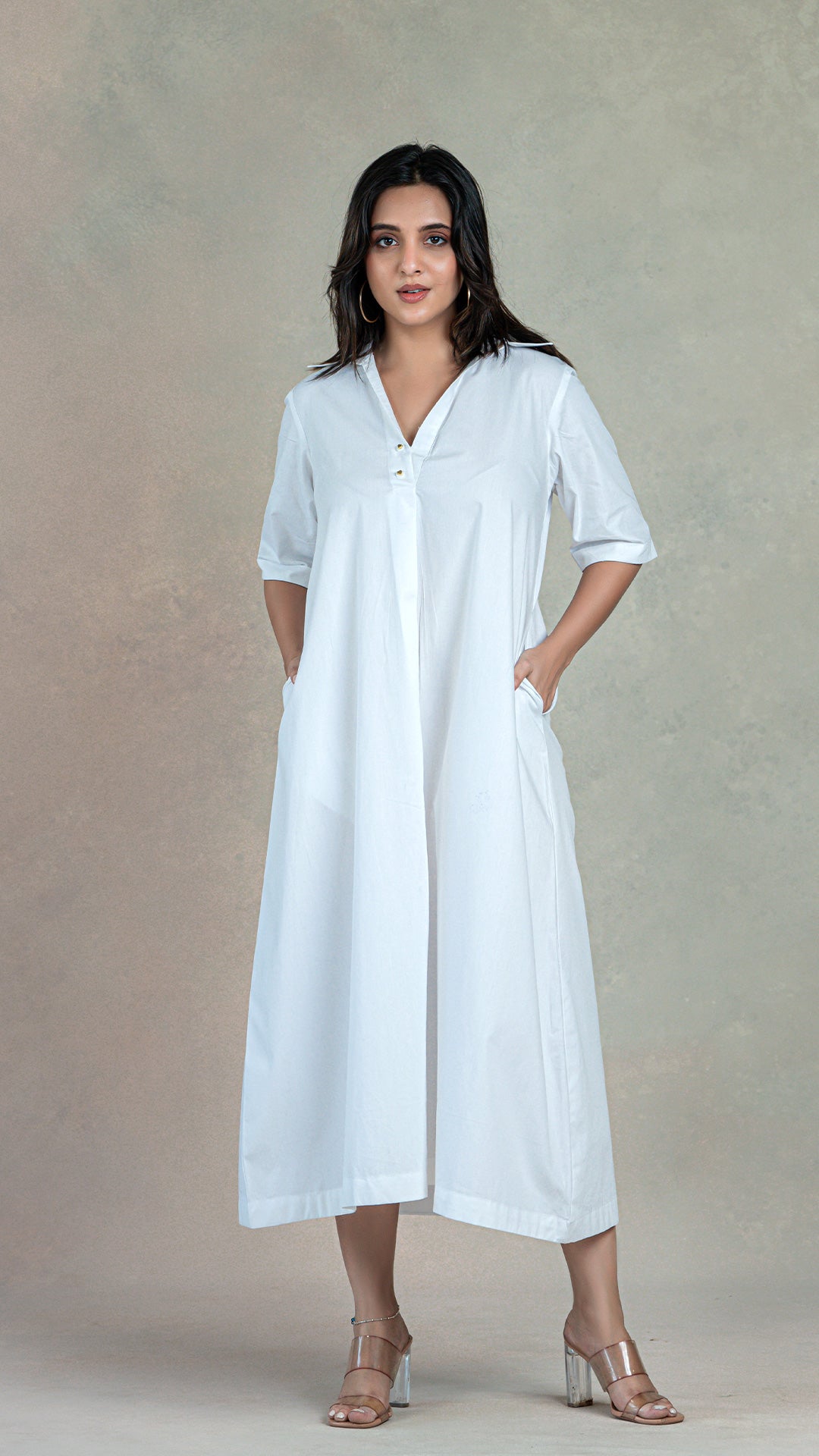 White Organic Cotton Dress