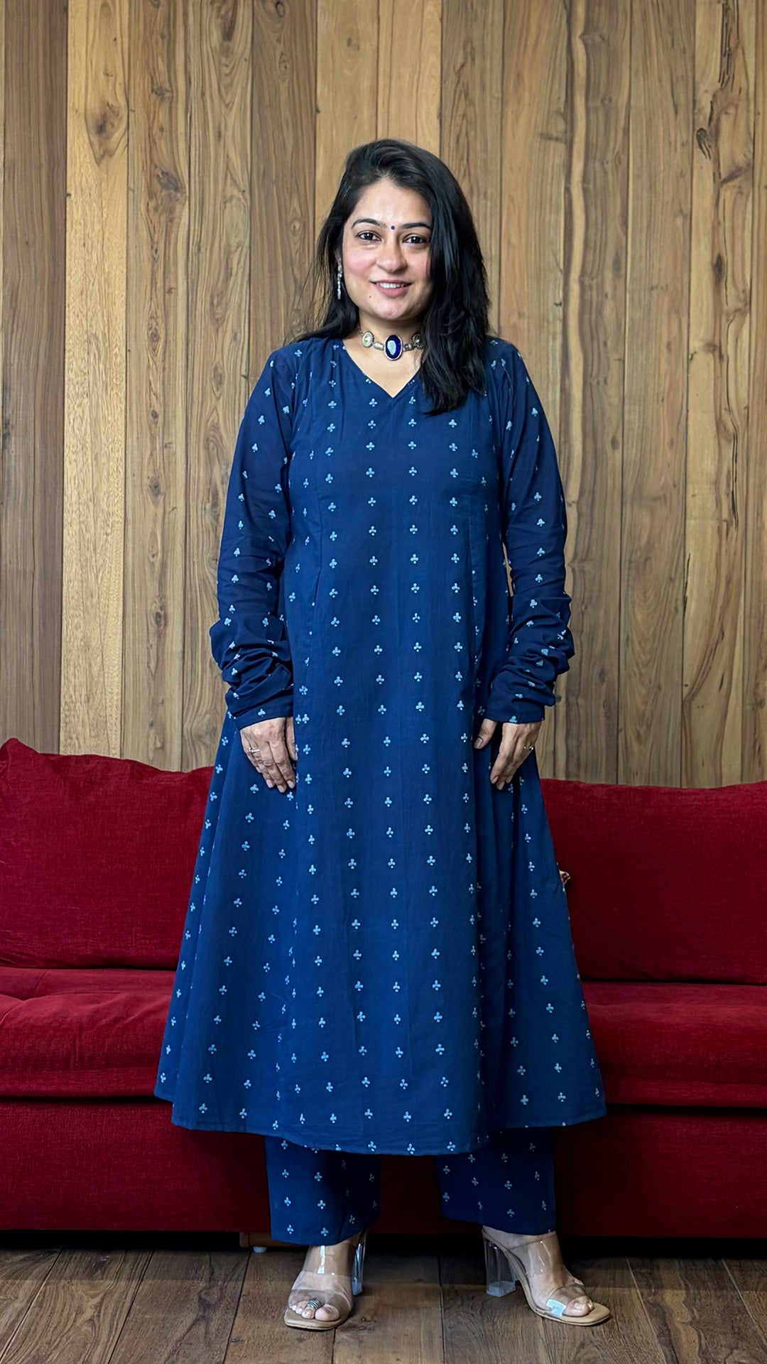 The Club Kali Kurta In Indigo