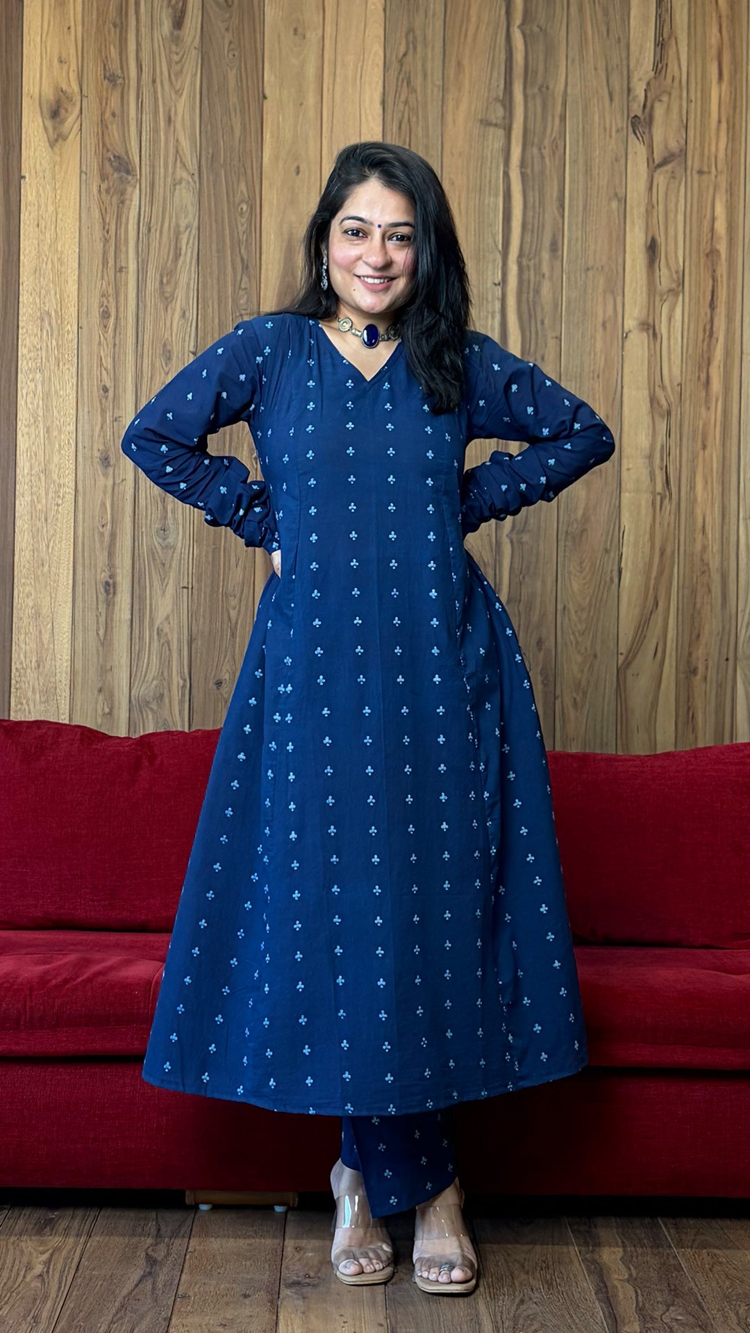 The Club Kali Kurta In Indigo
