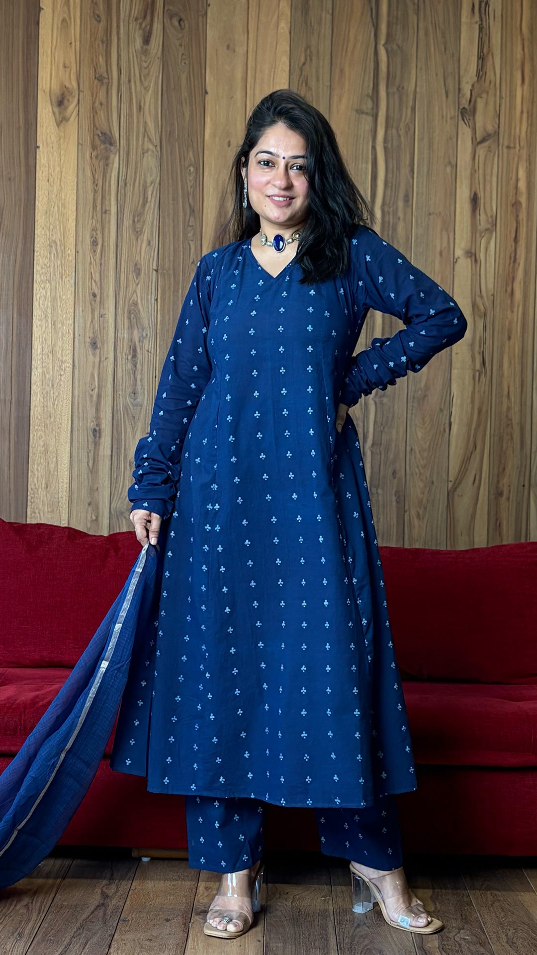The Club Kali Kurta In Indigo