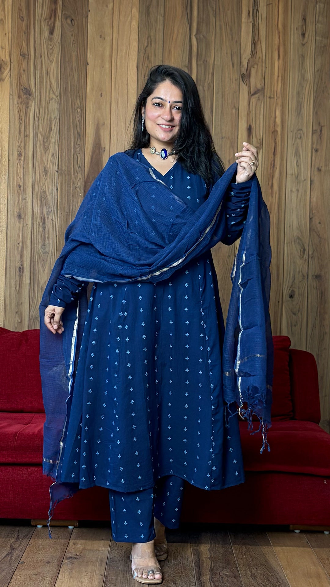 The Club Kali Kurta In Indigo