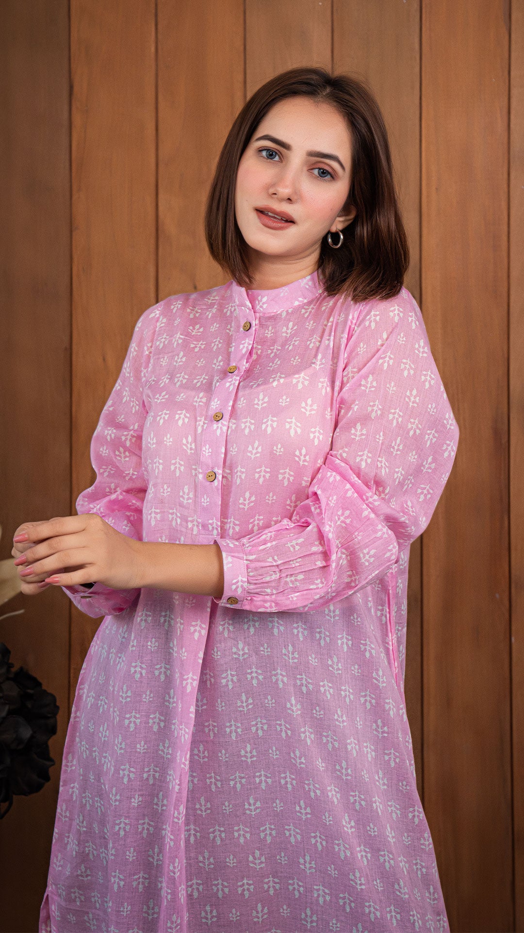 Jazz Mul Cotton Jabha - Pink