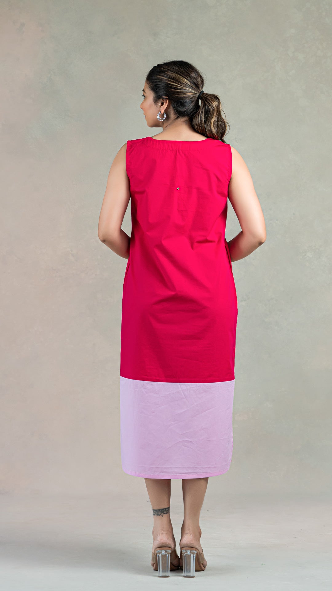 Rani Pink - Light Pink Organic Cotton Dress