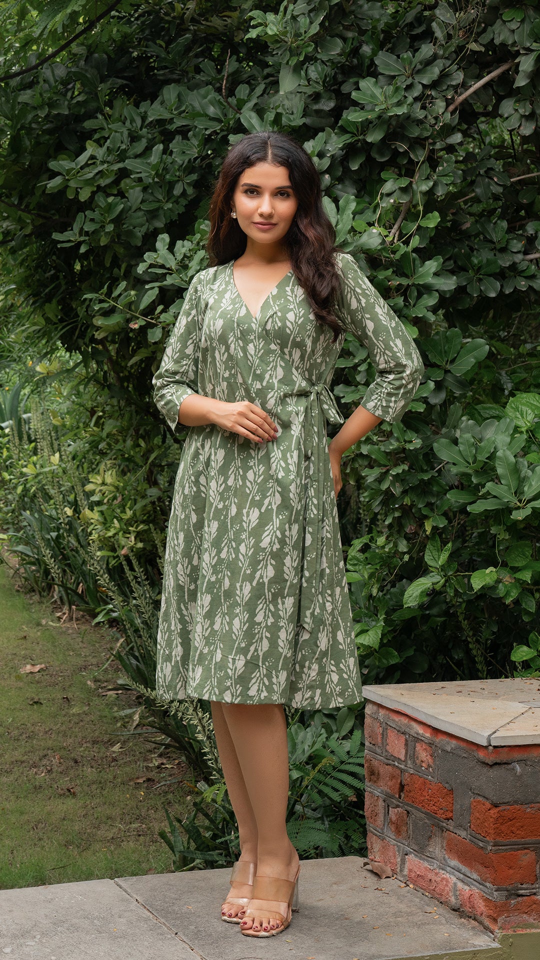 Selena Wrap Dress - Green