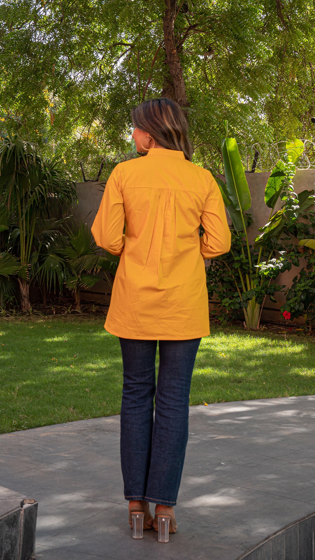 Everyday Cotton Short Top - Mustard