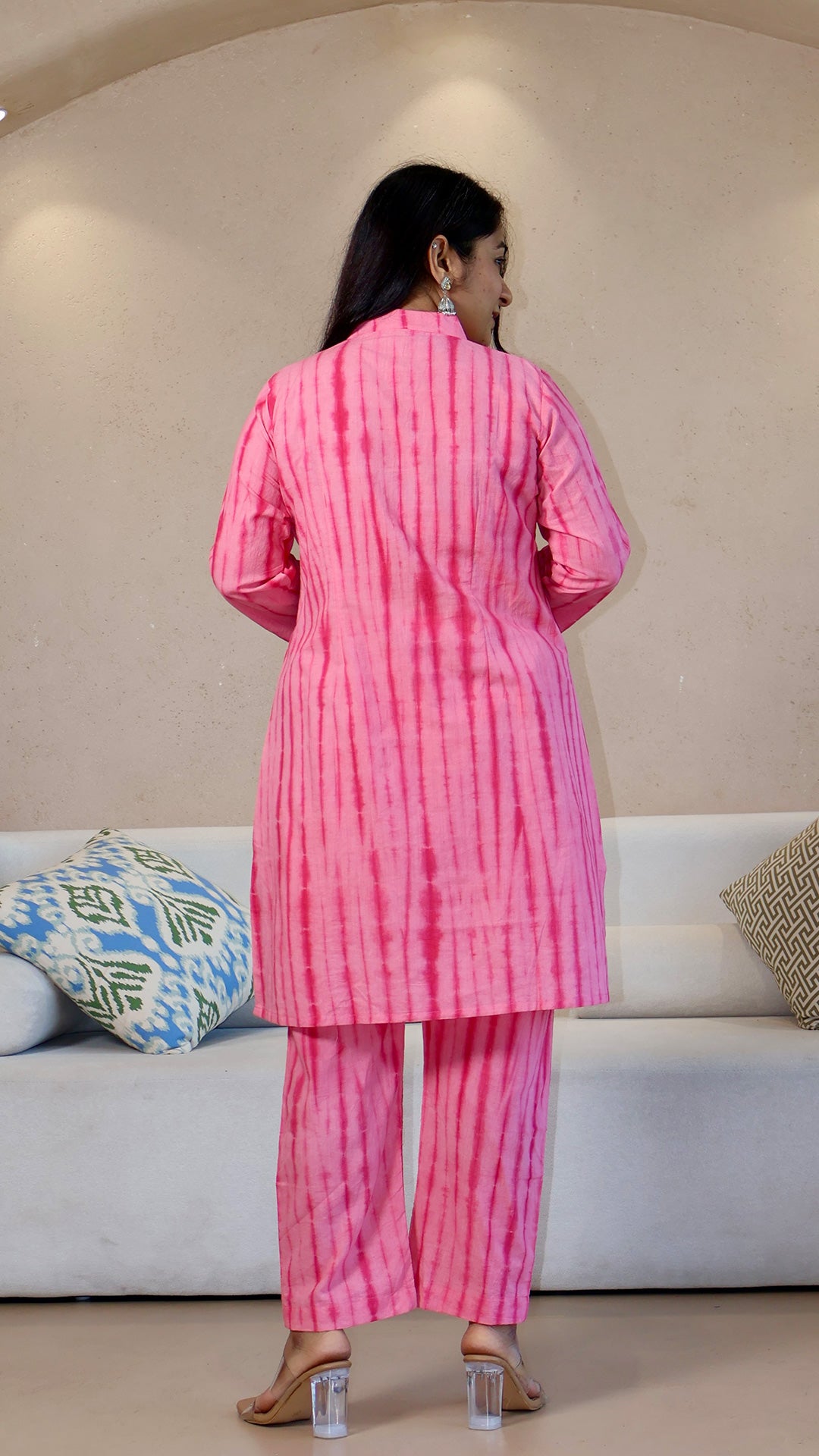Pink Shibori Cotton Co-ord