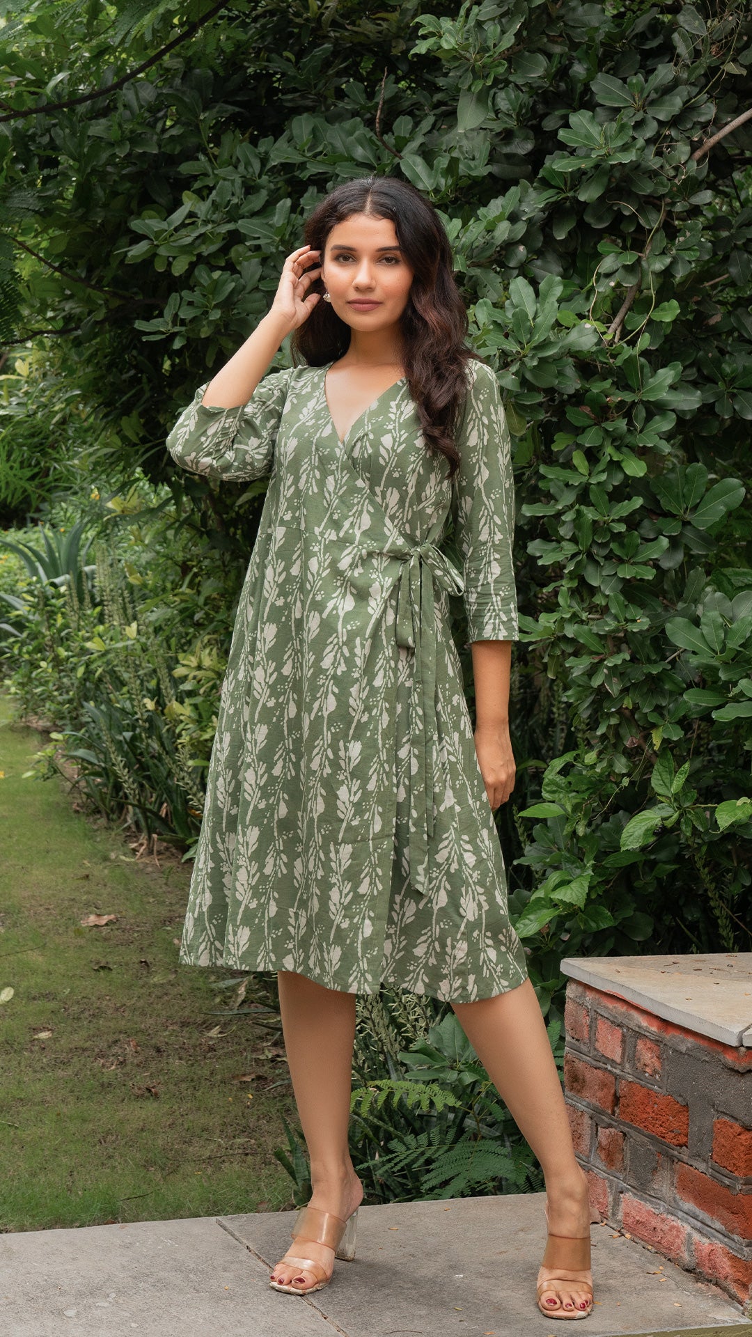 Selena Wrap Dress - Green