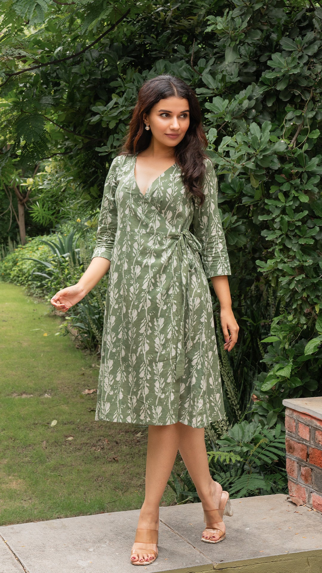 Selena Wrap Dress - Green