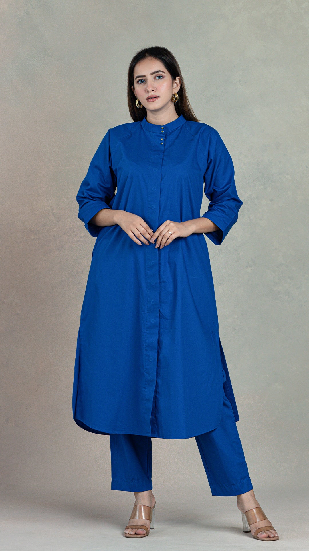 Everyday Organic Cotton Kurta- Royal Blue