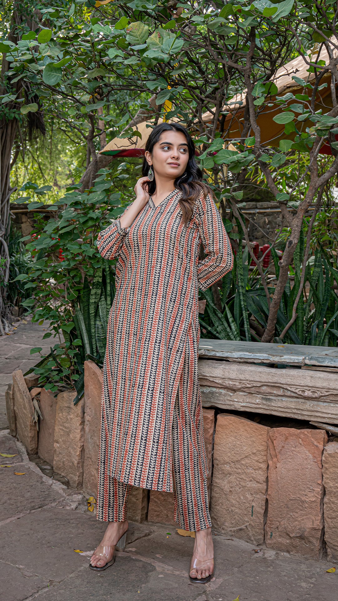 Mrunal Bagru Cotton Kurta