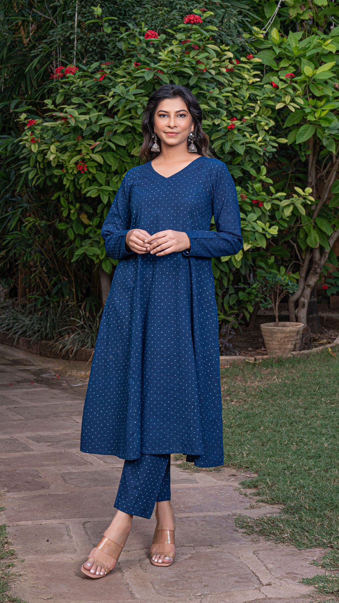 Aaisha Dabu Rai Dana Kali Kurta In Cotton