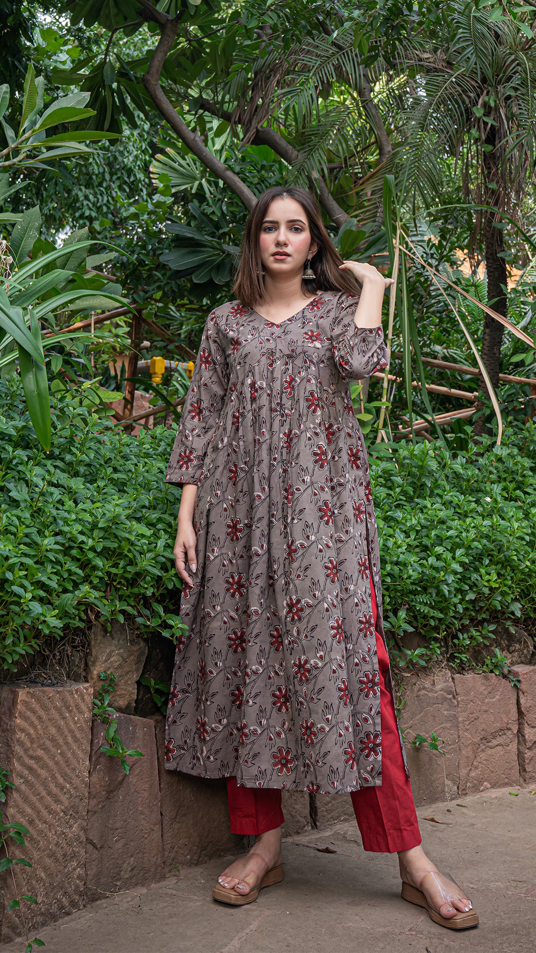 Samantha Bagru Cotton Kurta